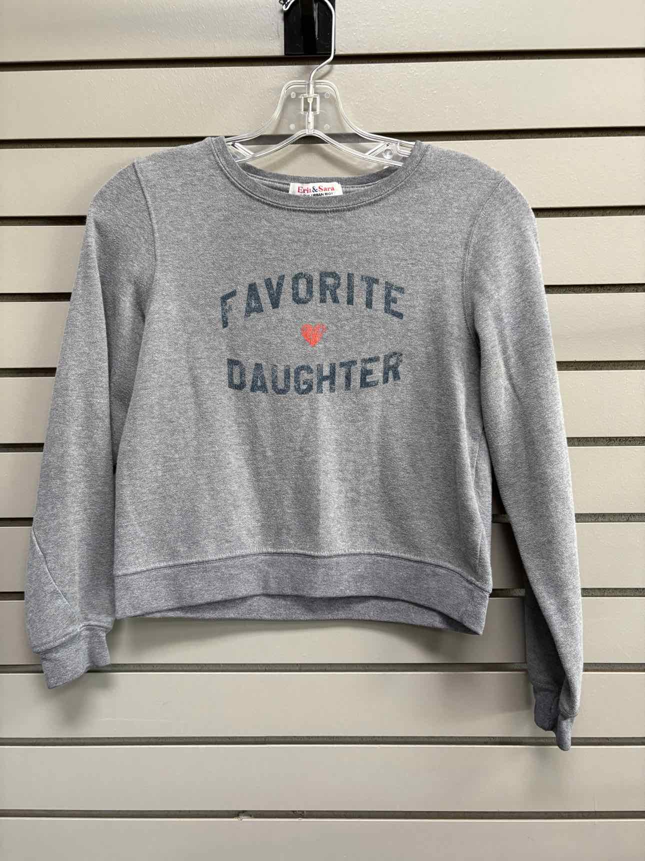 Girl's Child Size M Erin & Sara Gray Long Sleeve Shirt