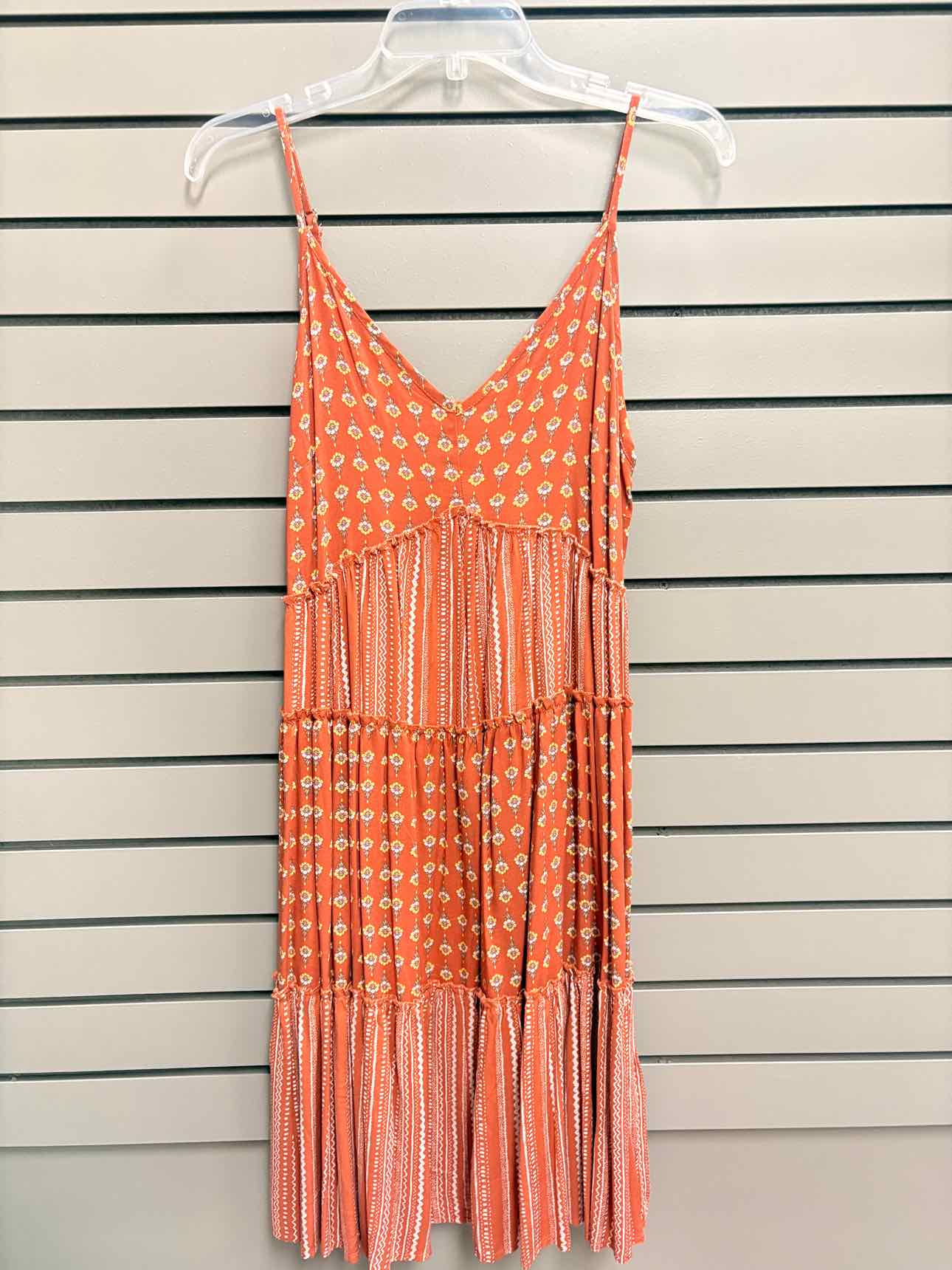 Women's Size Small Orange Maurices Tank Above Knee Dress
