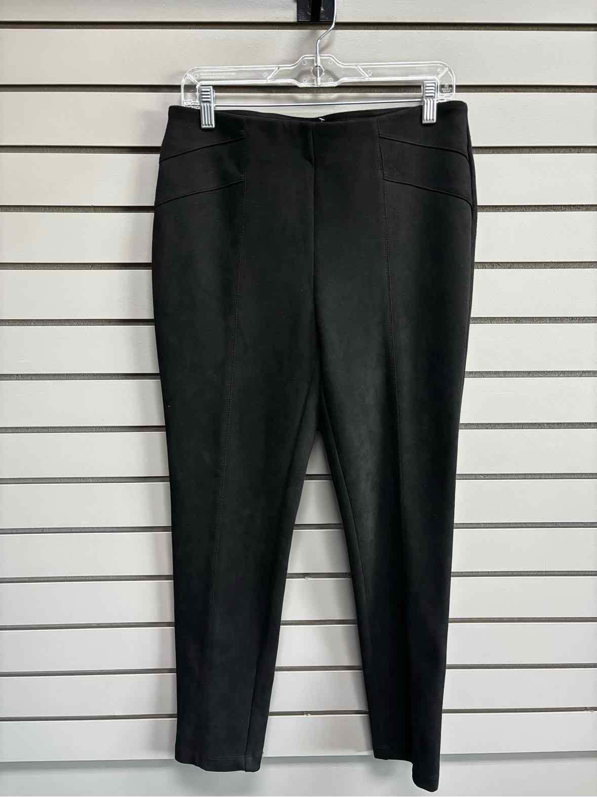 Women's Waist Size M Dress Barn Black Velvet Pant