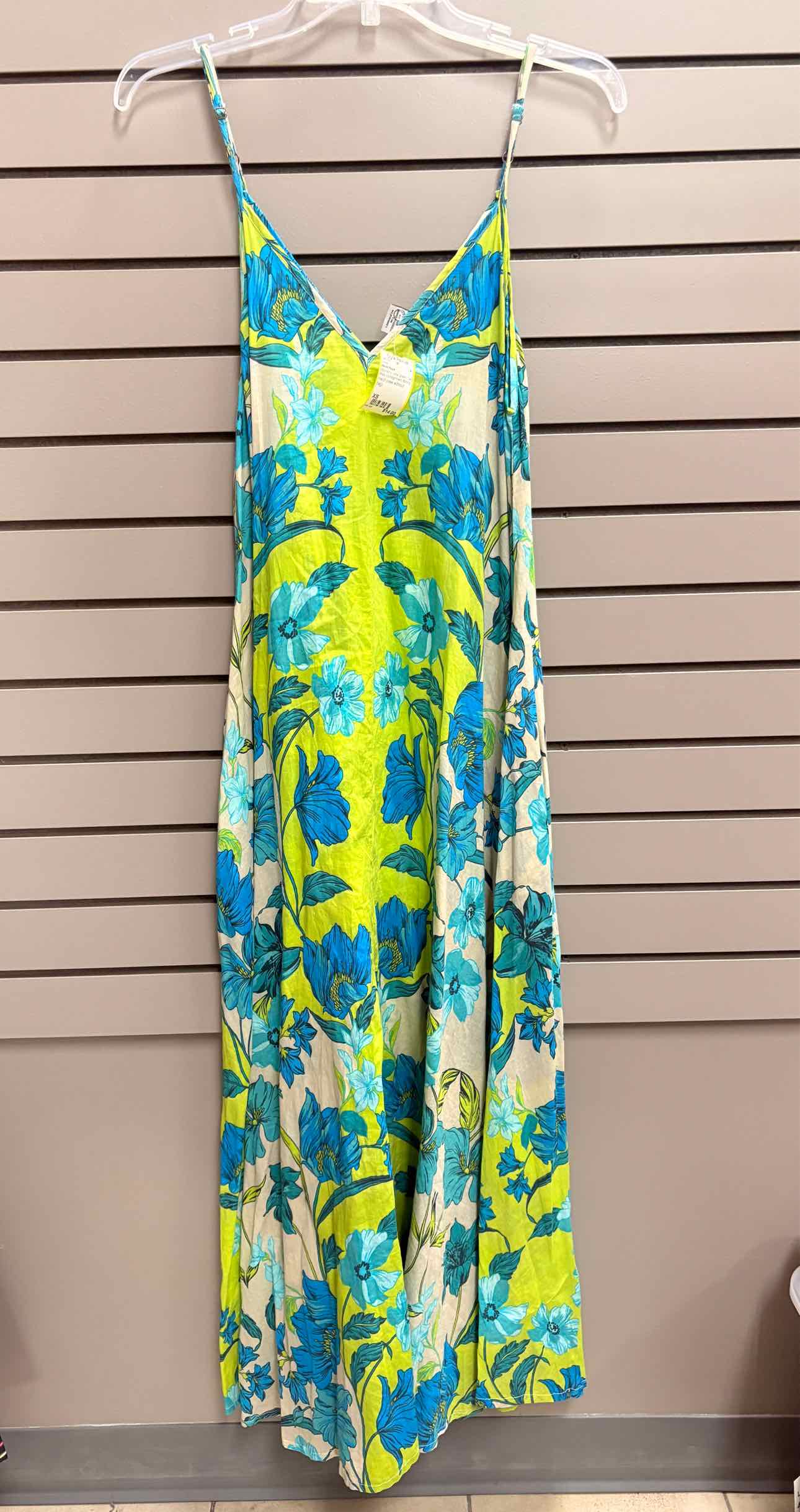 Women's Size XS Lime Green Haute Hippe Tank Maxi Dress
