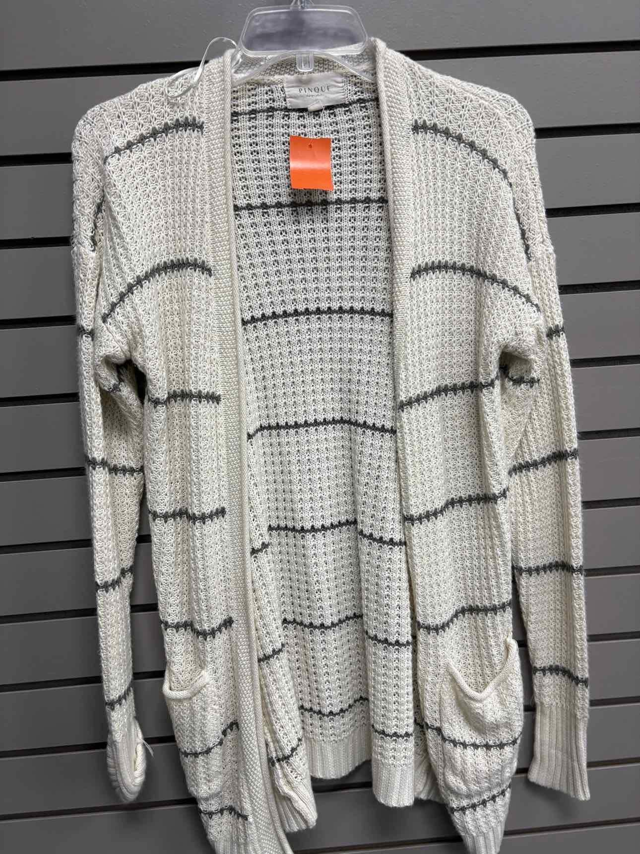 Women's Women Size S Pinque Cream Long Sleeve Cardigan