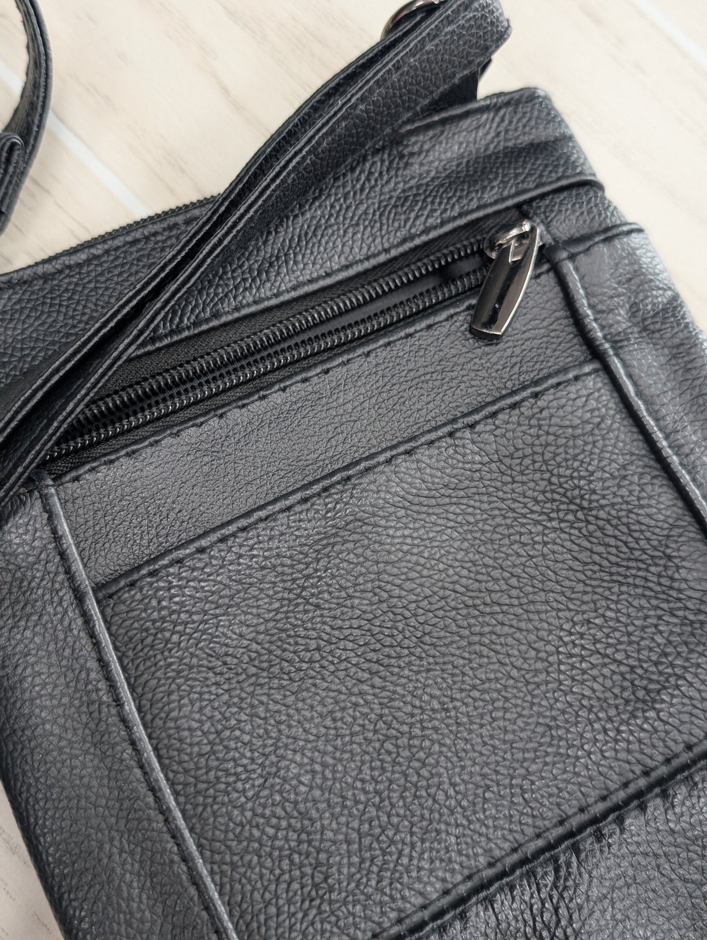 Black Multi Pocket Crossbody