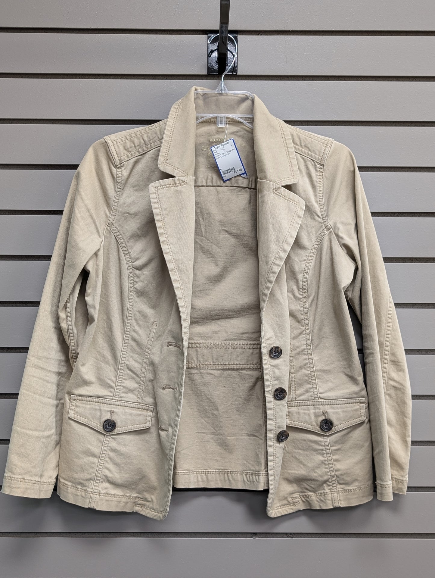 Women's Women Size S Sonoma Tan Jacket