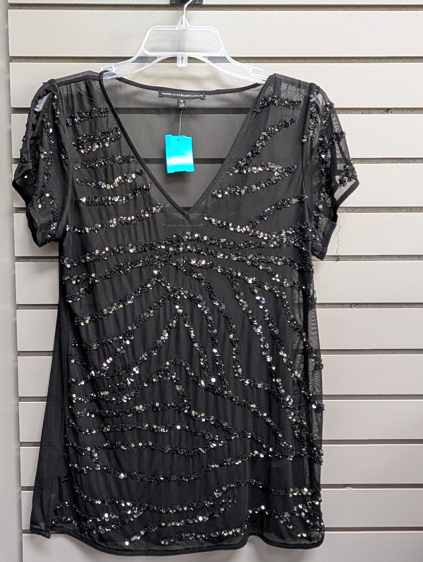 Women Size M Black white house black market Short Sleeve Shirt