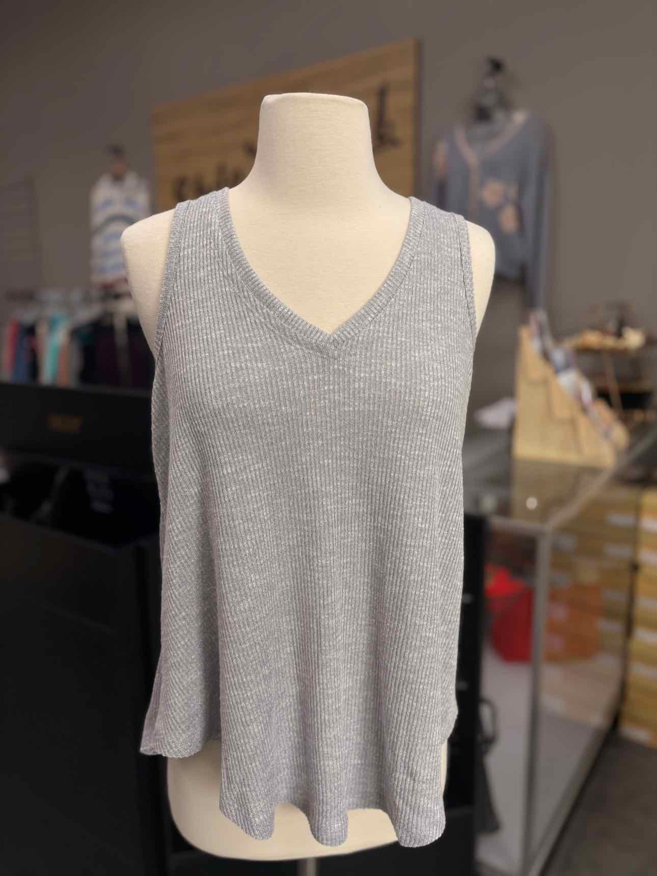 Women's Women Size S Gray Z Supply V-Neck Tank Shirt