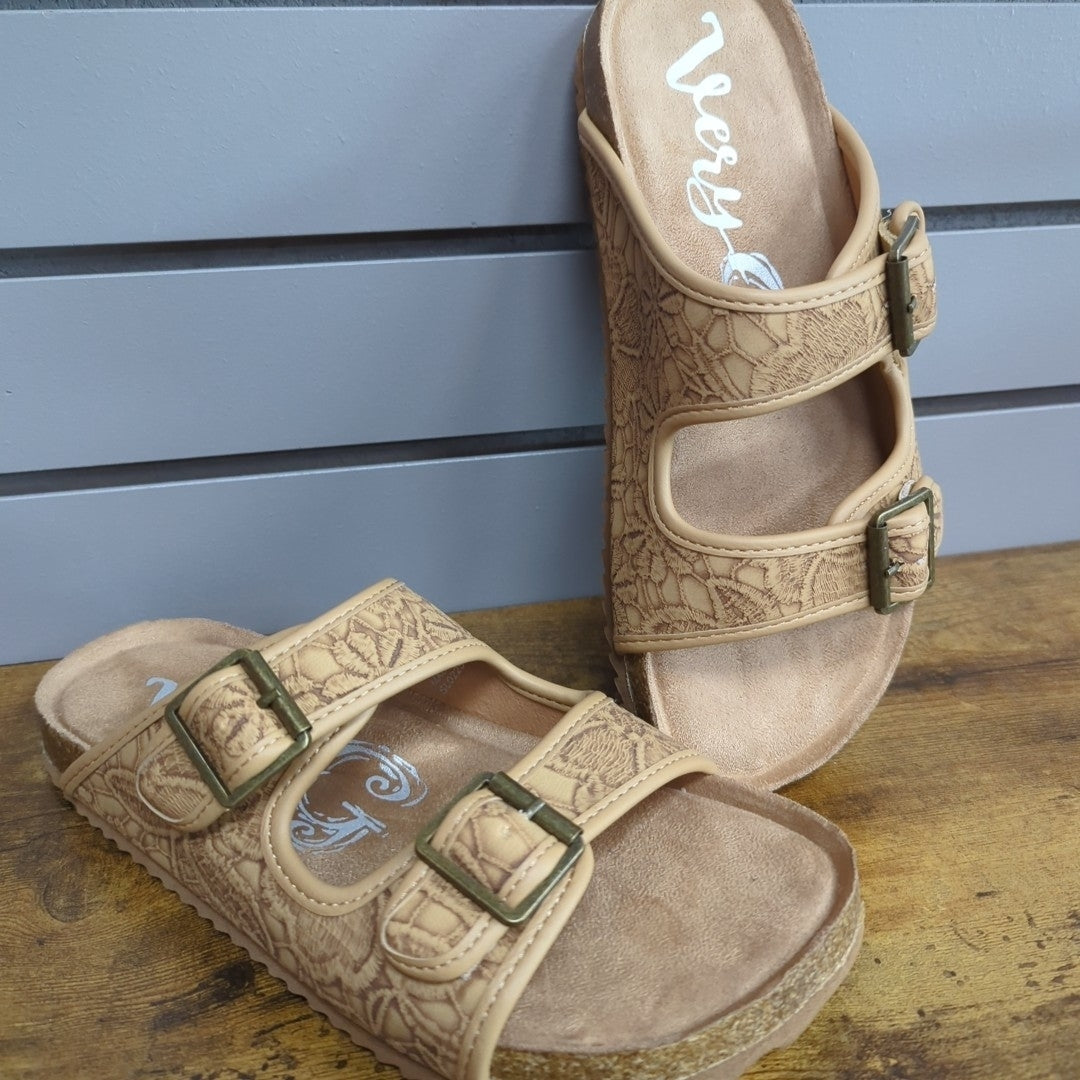 Berry Two Strap Sandal