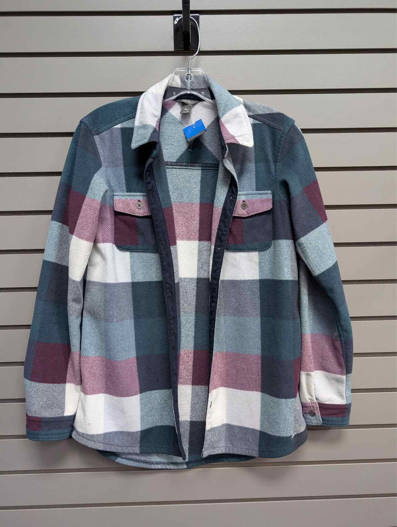Women's Women Size S Eddie Bauer Multi-Color Plaid Fleece Jacket