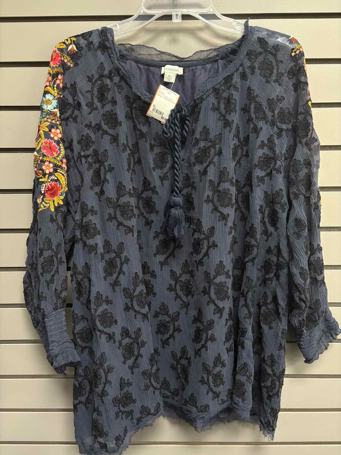 Women's Women Size XL Navy Sundance Long Sleeve Shirt