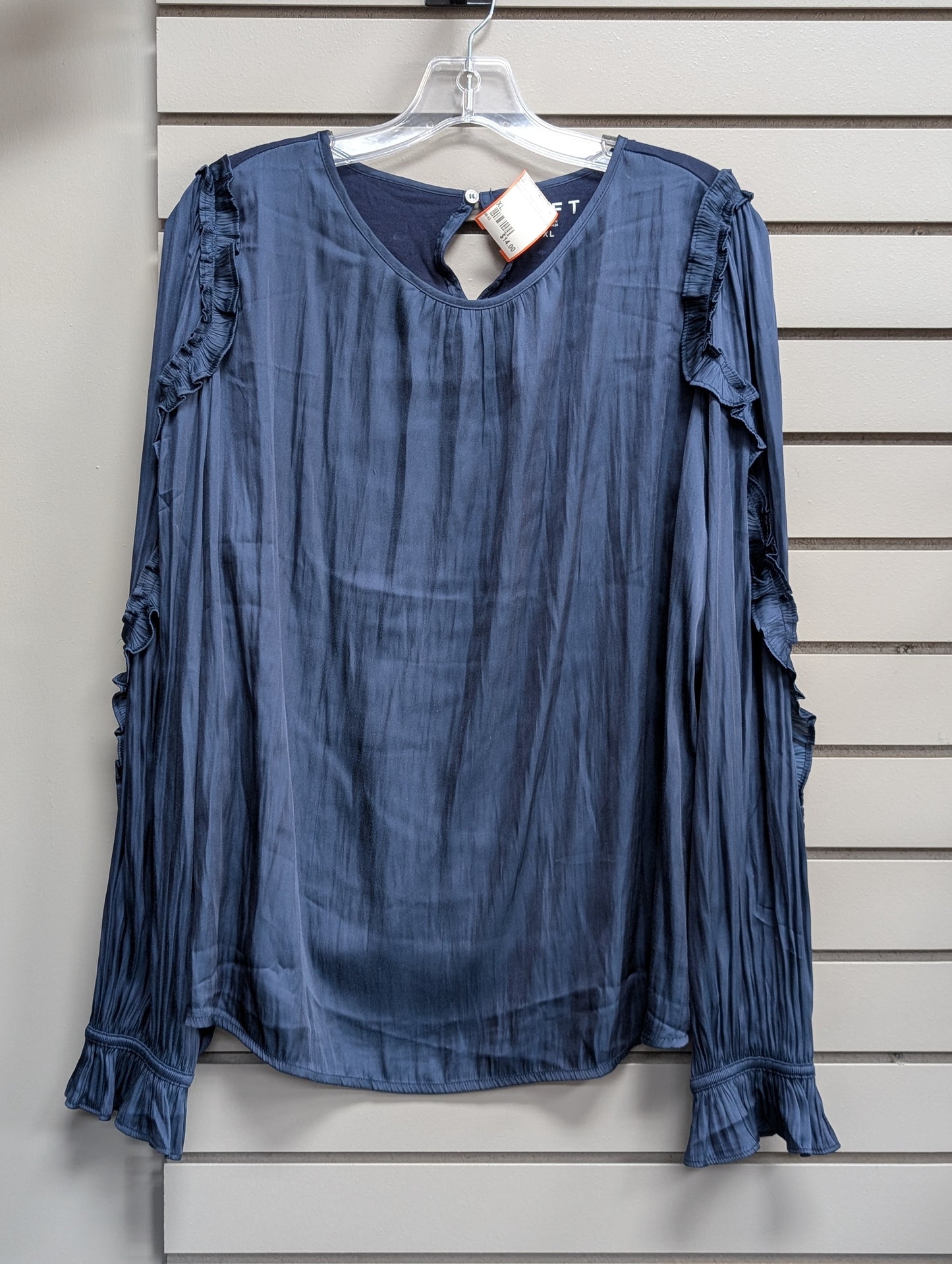 Women's Women Size XL Navy LOFT Long Sleeve Shirt