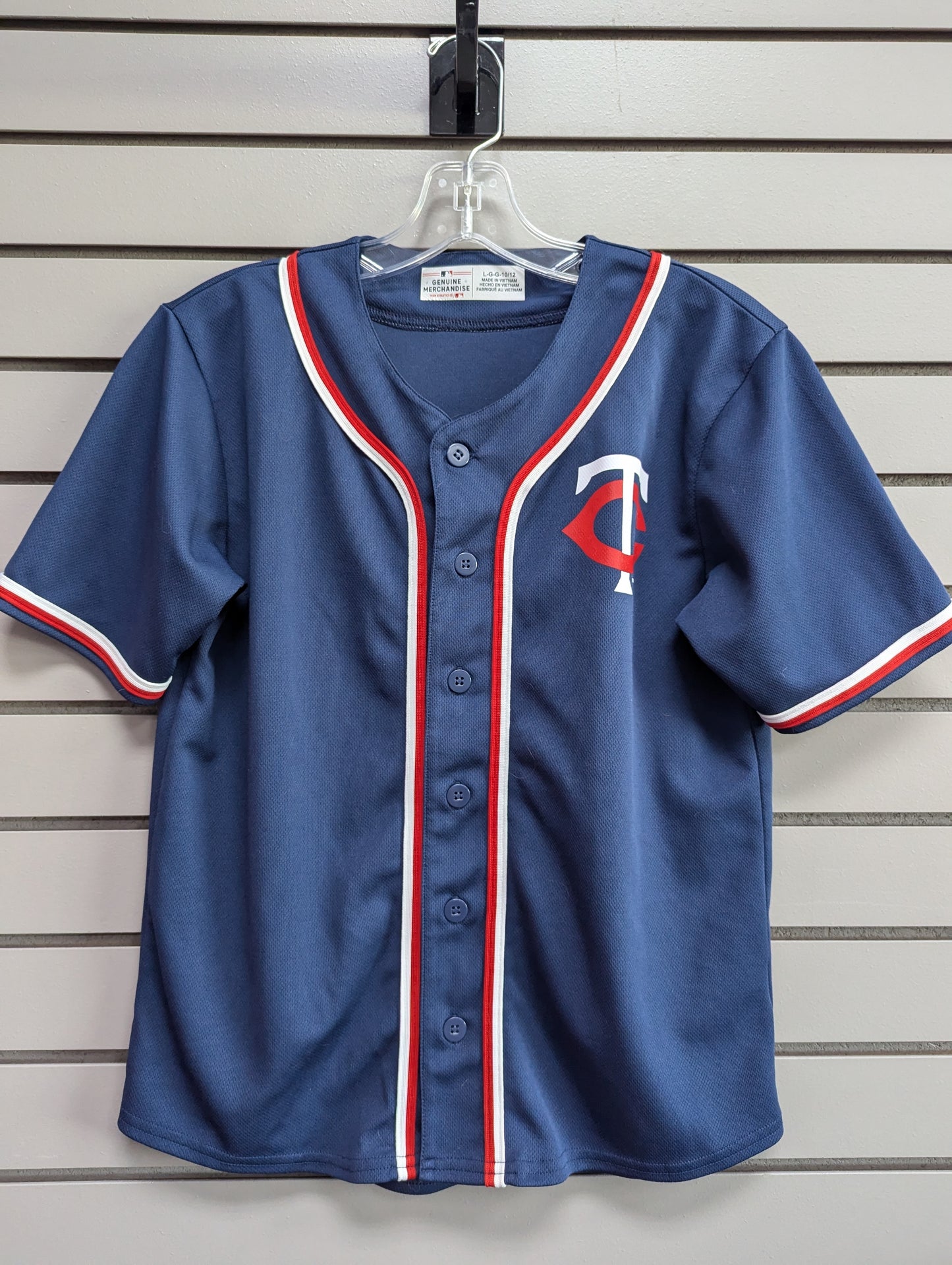 Child Size L Navy MN Twins Jersey