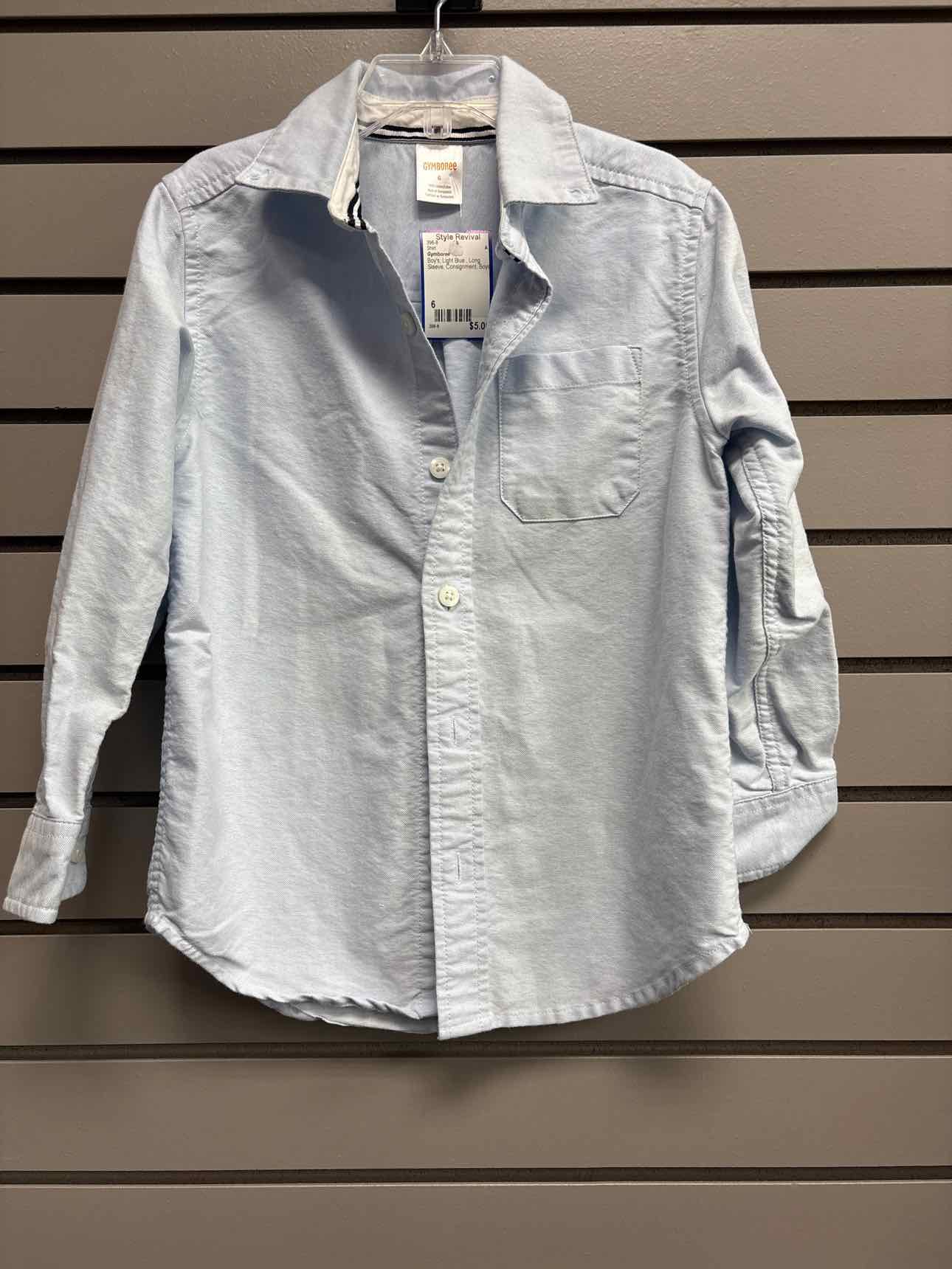 Boy's Child Size 6 Light Blue Long Sleeve Shirt