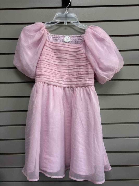 Girl's Child Size 11/12 Abercrombie & Fitch Light Pink Short Sleeve Dress