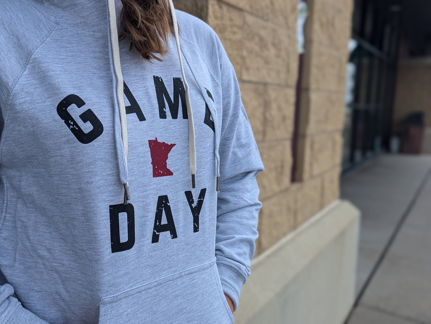 Plus Size Game Day Dual String Hoodie