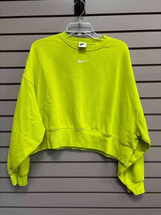 Women's Women Size S Lime Green Nike Crew Long Sleeve Shirt
