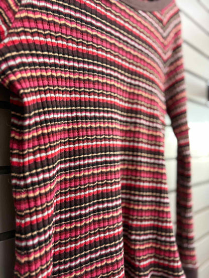 Women's Women Size M Multi-Color We The Free Stripe Long Sleeve Shirt