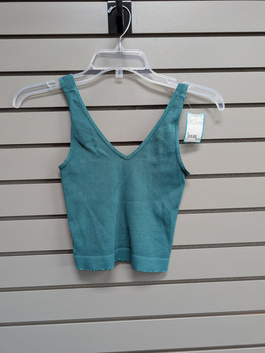 Women's Women Size S Green Unknown Ribbed Tank Shirt