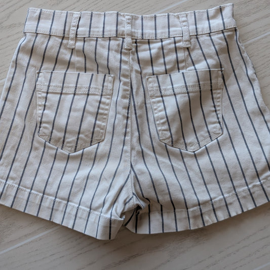 Women Size 1/25 Happily Grey Cream Stripe Short