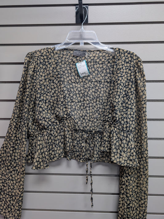 Women's Women Size M Multi-Color Dress Forum Floral Long Sleeve Shirt