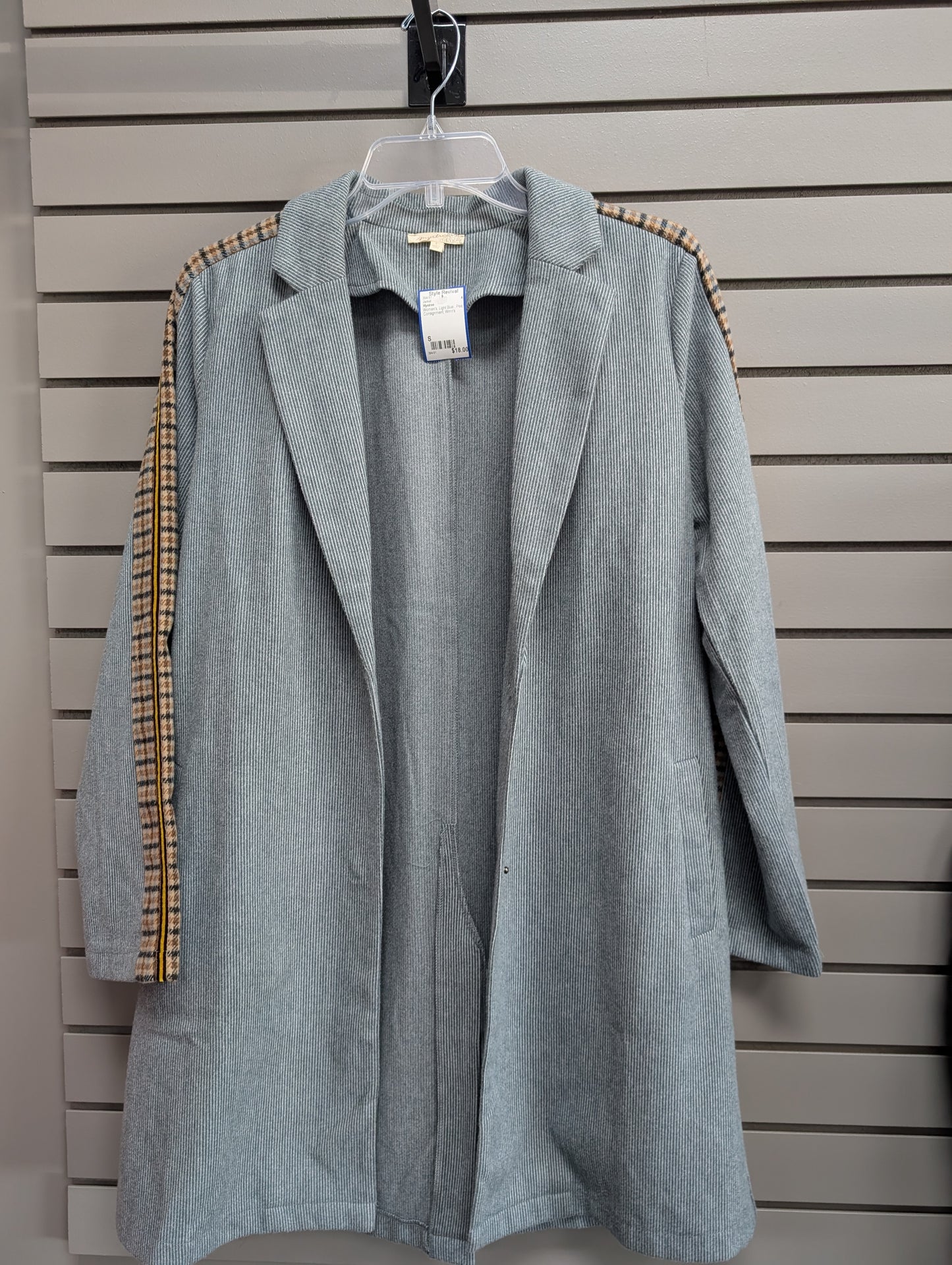 Women's Women Size S Mystree Light Blue Pea Jacket