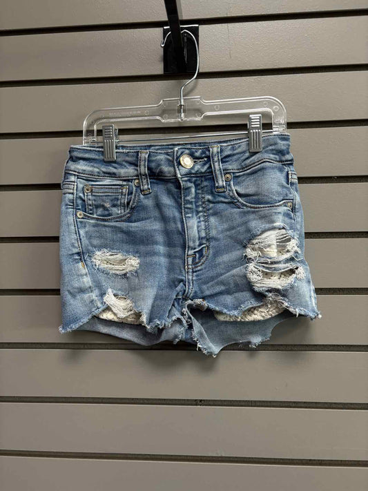 Women's Waist Size 00 American Eagle Light Blue Short