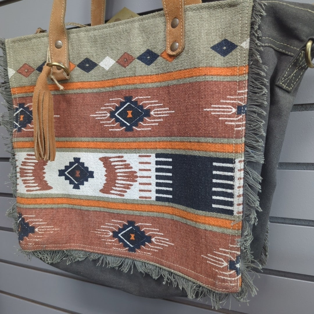 Clea Ray Rust Aztec Tote