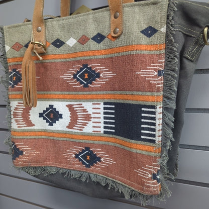 Clea Ray Rust Aztec Tote