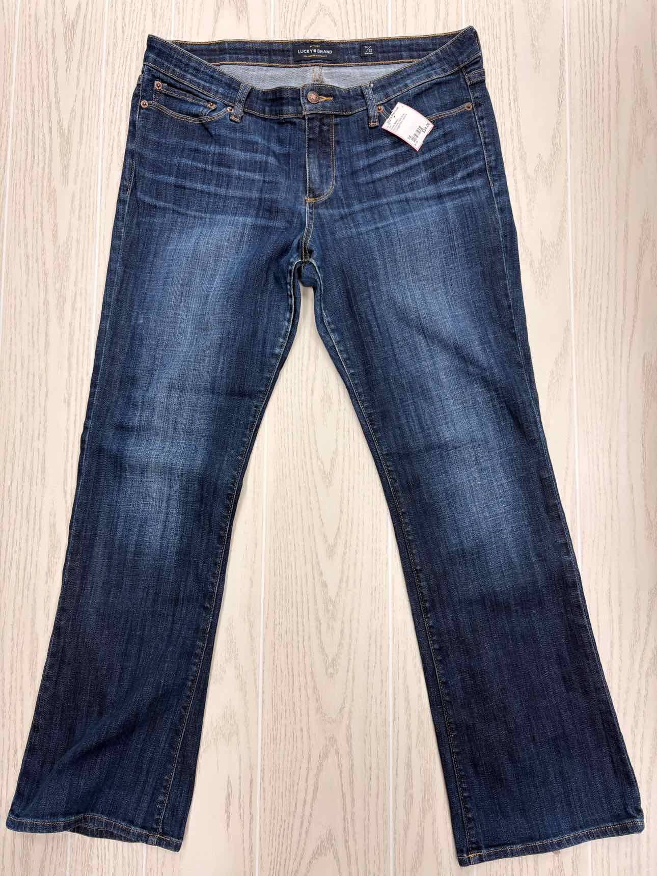 Women's Waist Size 14 Lucky Brand Dark Blue Jean