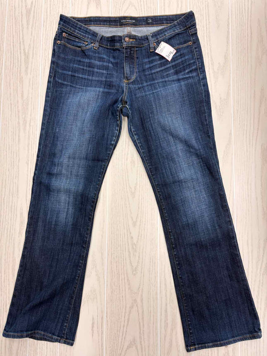 Women's Waist Size 14 Lucky Brand Dark Blue Jean