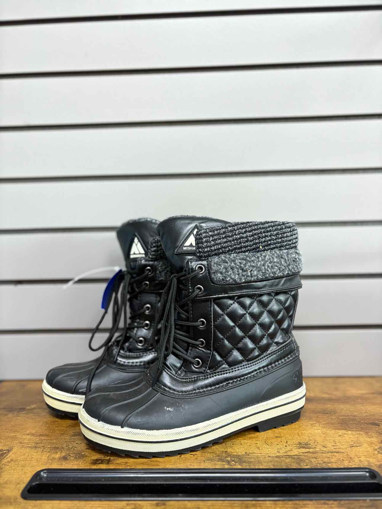 Women's W Shoe Size 6 Black Mishsnsha Boot