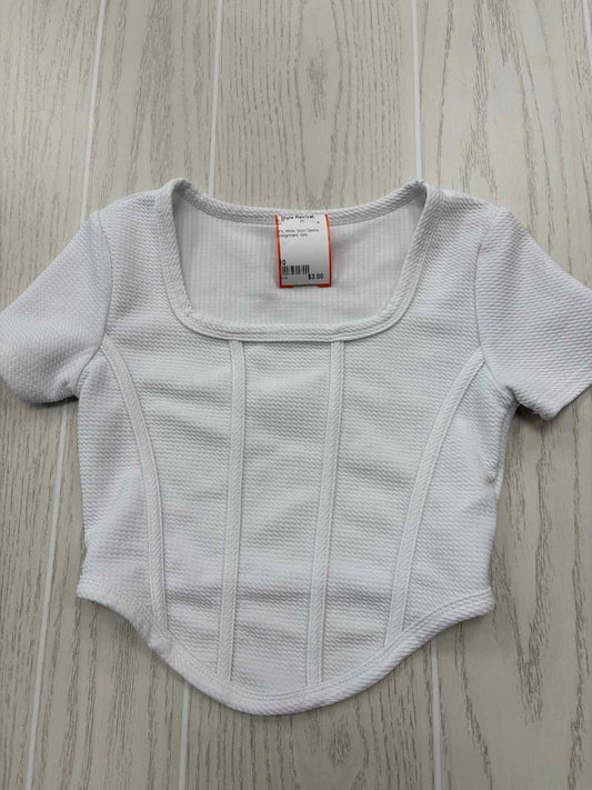 Girl's Child Size 10 White Short Sleeve Shirt