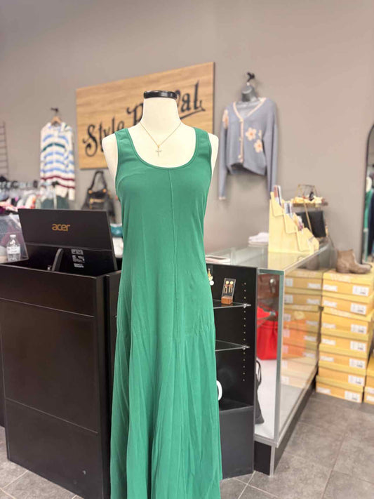 Women's Size M Green Nation Ltd Tank Maxi Dress