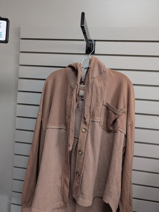 Women Size L/XL Brown American Eagle Long Sleeve Shirt