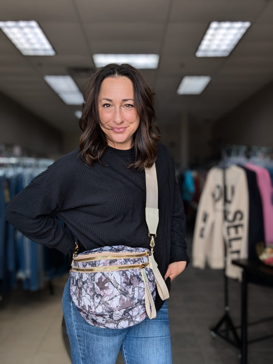 Khaki Camouflage Crossbody