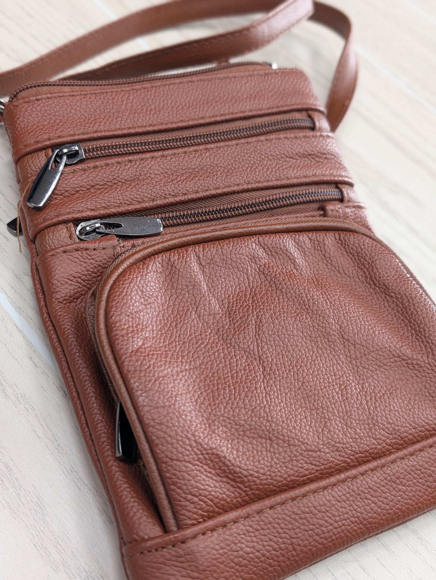 Rust Multi Pocket Crossbody