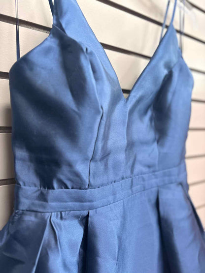 Women's Size M Navy Maniju Tank Silk Mini Dress