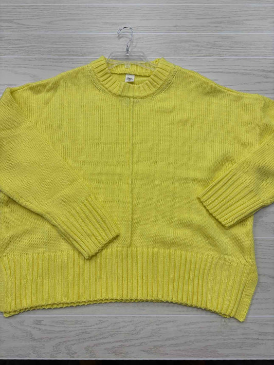 Women Size 2X Yellow Sew In Love Knit Sweater