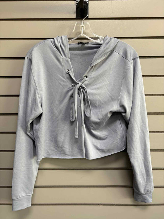 Women's Women Size XS Blue Express Hooded Long Sleeve Shirt