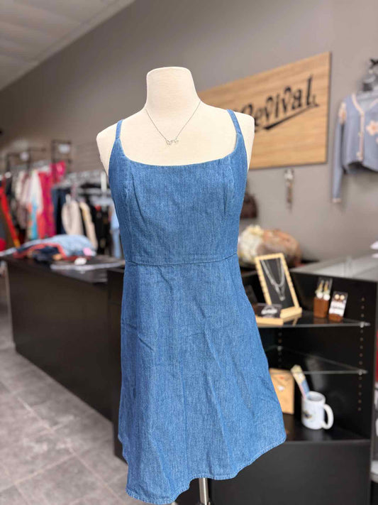 Women's Size Large Blue Tank Dress