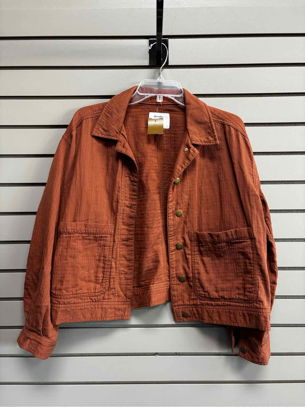 Women's Women Size M Old Navy Burnt Orange Long Sleeve Blazer