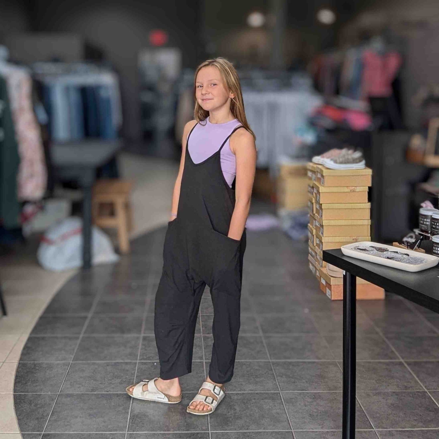 Girl's Women Size L Black Fornia Jumpsuit