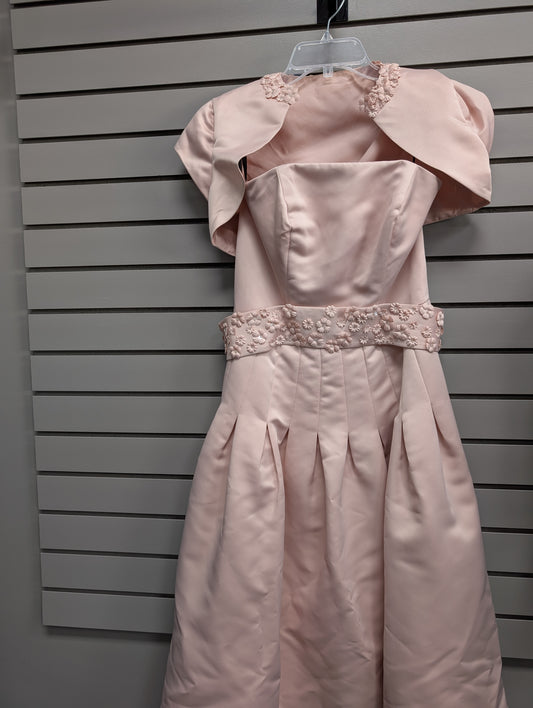 Women's Size 8 Light Pink Unknown Sleeveless Above Knee Dress