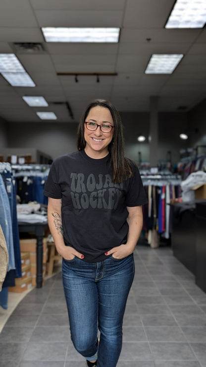 Trojan Hockey Puff Tee