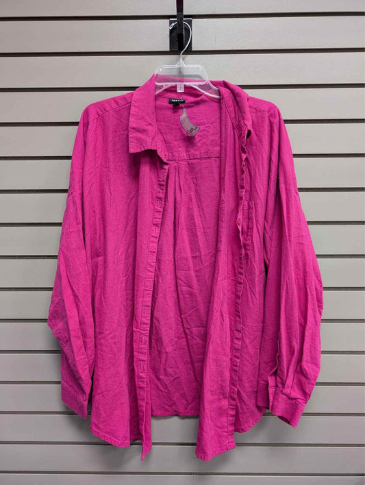 Women's Women Size 2X Hot Pink Torrid Long Sleeve Shirt