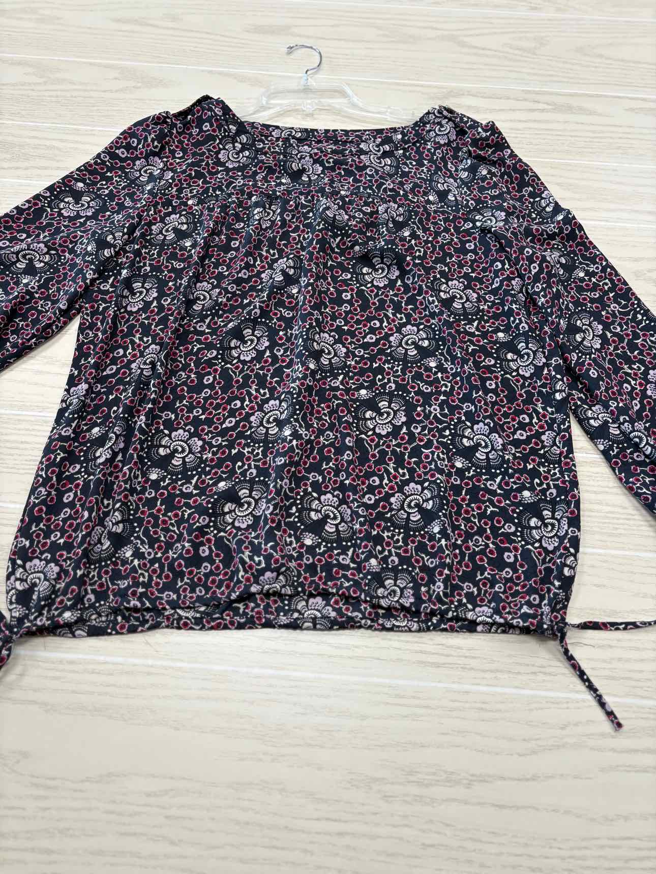 Women's Women Size M Multi-Color LOFT Floral Long Sleeve Shirt