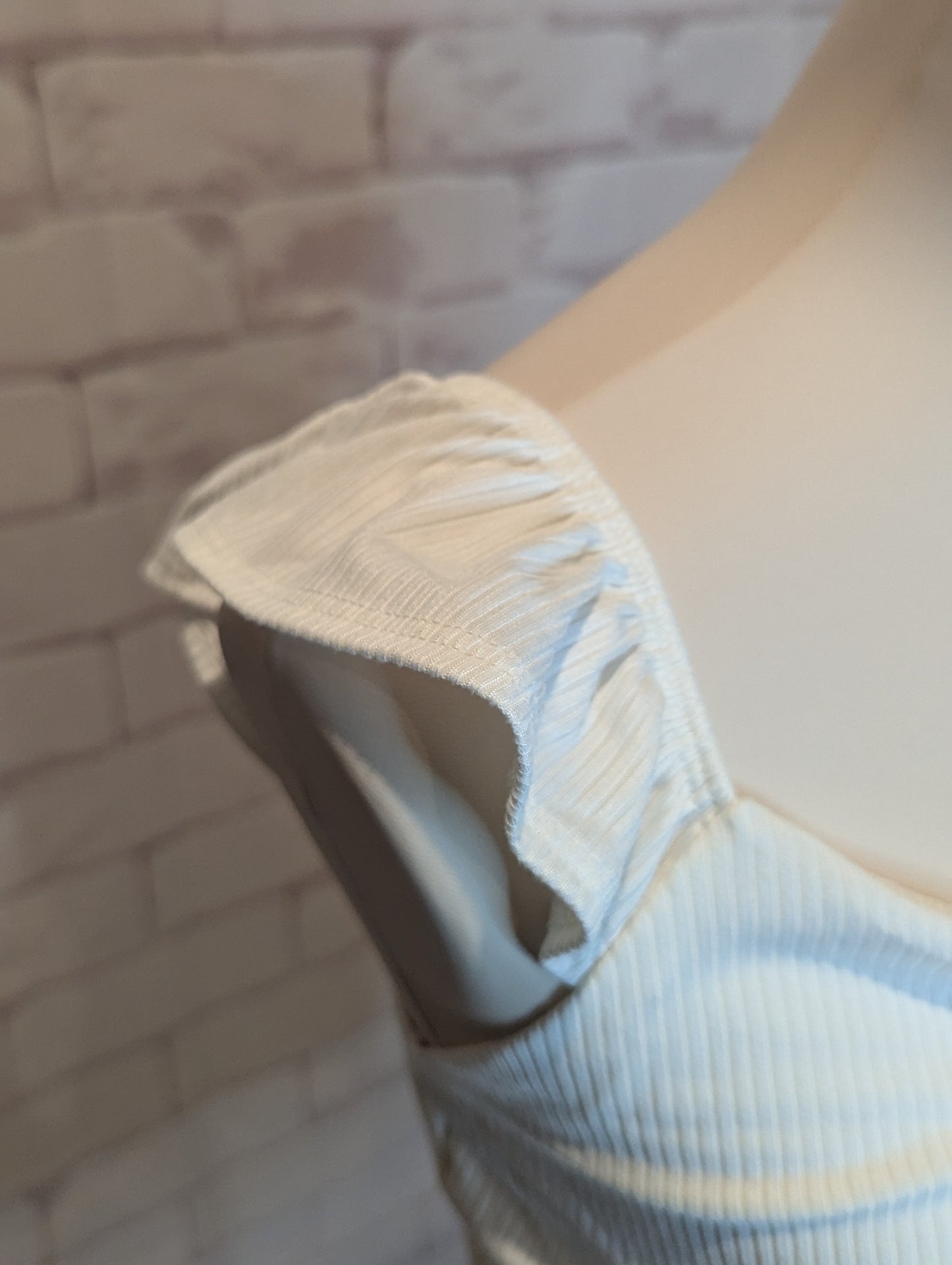 Plus Ruched Front Ruffle Strap Tank â€“ White