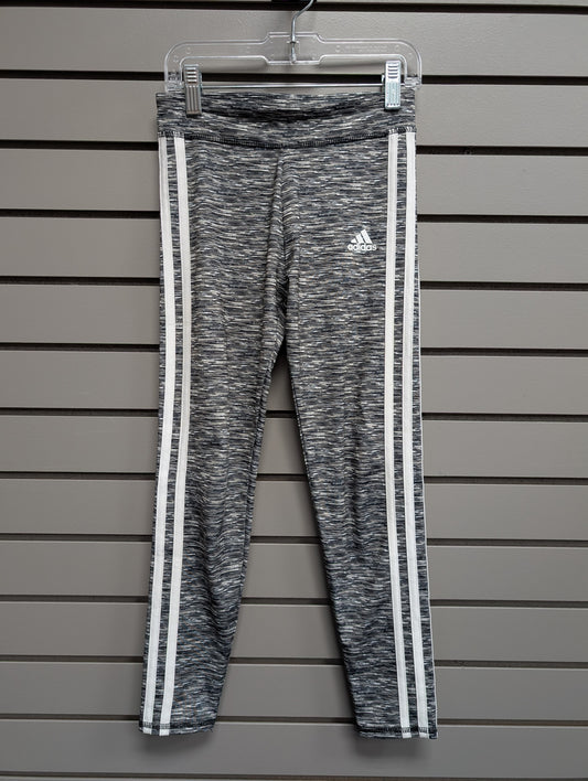 Girl's Child Size 7/8 Adidas Charcoal Legging