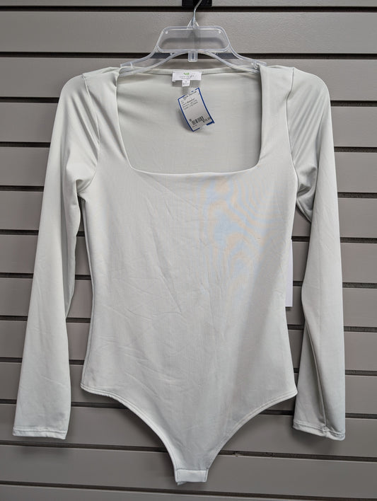 Women's Women Size M Light Gray Live in the moment Square Long Sleeve Shirt