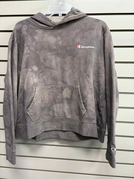 Women's Women Size XL Charcoal Champion Hooded Long Sleeve Sweatshirt