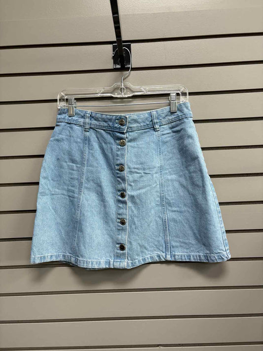 Women's Waist Size 10 Divided Light Blue Above Knee Skirt