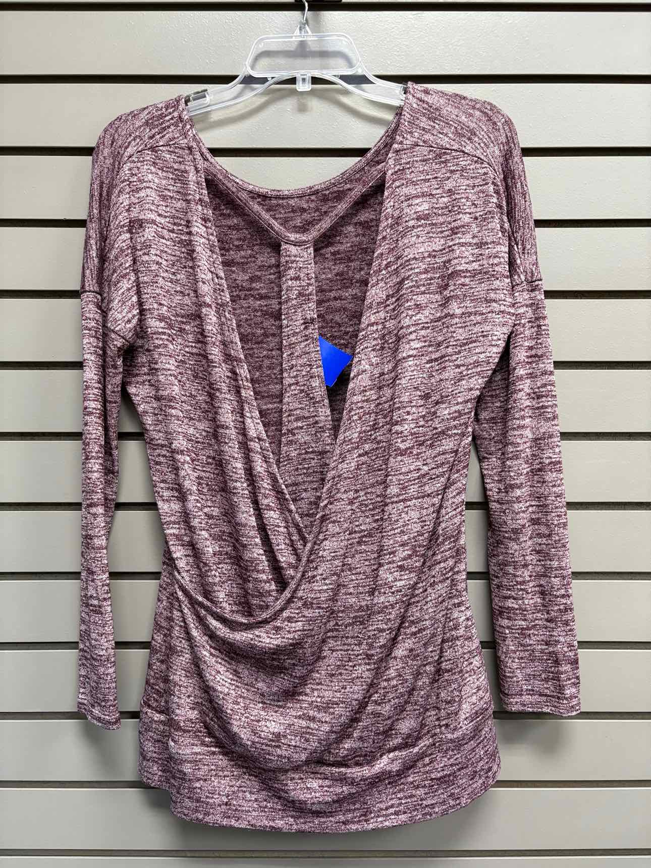 Women's Women Size S Burgundy Athleta Heathered Long Sleeve Shirt